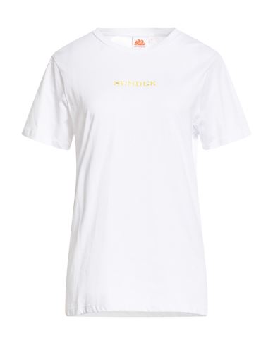 Sundek Woman T-shirt White Size Xs Cotton