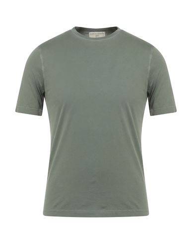 FILIPPO DE LAURENTIIS FILIPPO DE LAURENTIIS MAN T-SHIRT SAGE GREEN SIZE 36 COTTON