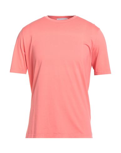 Filippo De Laurentiis Man T-shirt Salmon Pink Size 40 Cotton In Pink