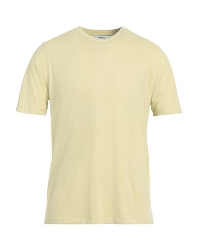Alpha Studio Man T-shirt Yellow Size 40 Cotton, Elastane