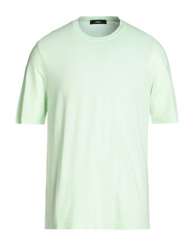 Eynesse Man T-shirt Light Green Size 44 Cotton