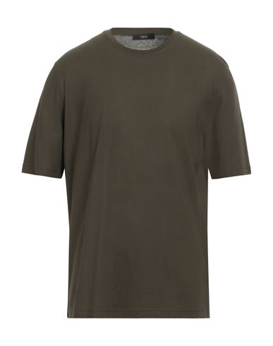 Shop Eynesse Man T-shirt Military Green Size 44 Cotton