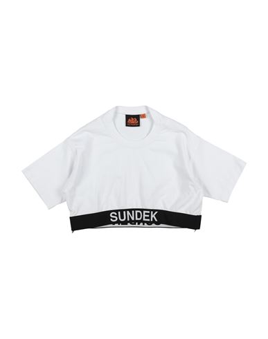 Sundek Babies'  Toddler Girl T-shirt White Size 4 Cotton