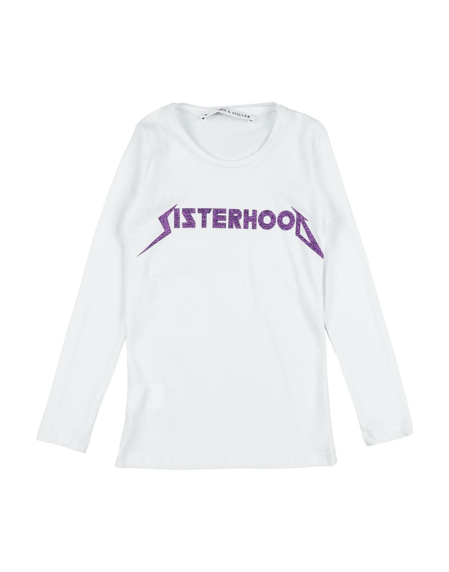 Victoria & Stella Kids'  Toddler Girl T-shirt White Size 6 Cotton