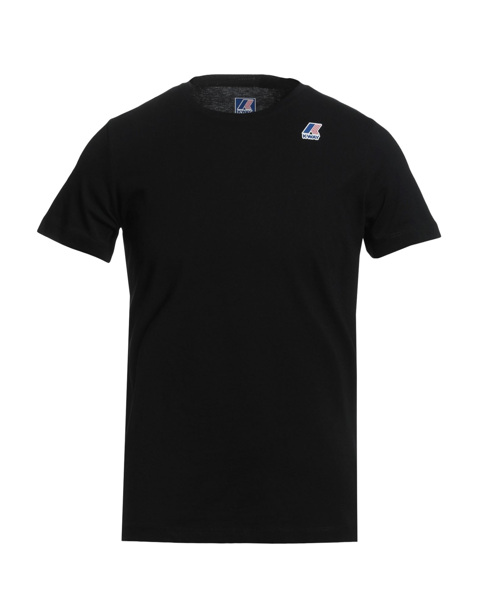 Shop K-way Man T-shirt Black Size Xxl Cotton