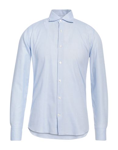 Mastricamiciai Man Shirt Sky Blue Size 17 Cotton
