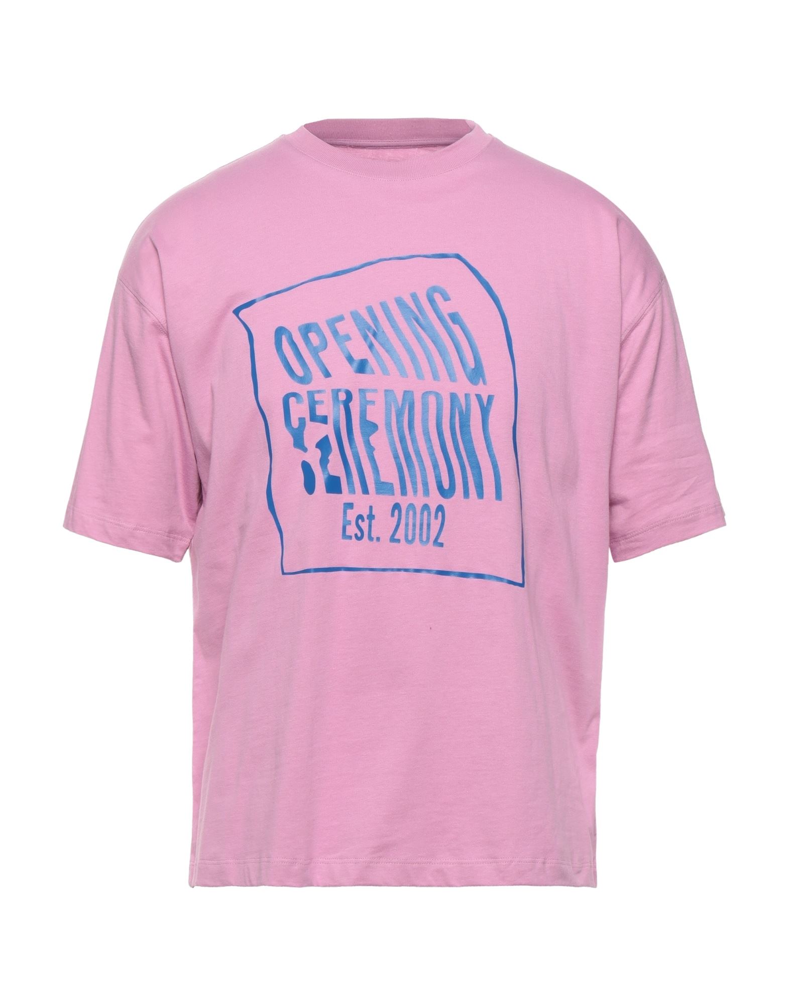 OPENING CEREMONY OPENING CEREMONY MAN T-SHIRT PINK SIZE L COTTON
