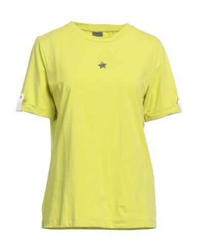 Lorena Antoniazzi Woman T-shirt Acid Green Size Xs Cotton, Elastane