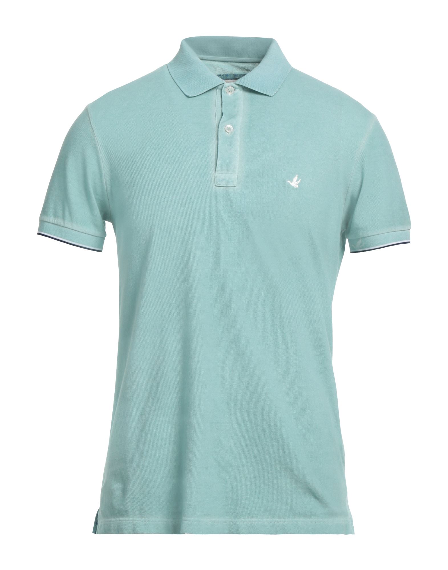Brooksfield Polo Shirts In Sage Green