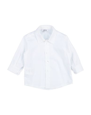 Aletta Babies'  Newborn Boy Shirt White Size 3 Cotton, Elastane