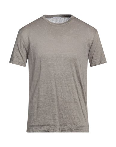 Boglioli Man T-shirt Grey Size Xl Linen