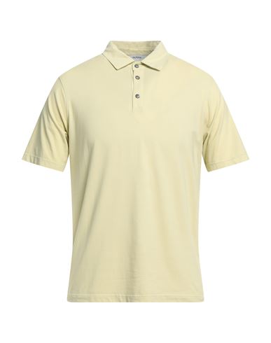 Alpha Studio Man Polo Shirt Sage Green Size 40 Cotton, Elastane