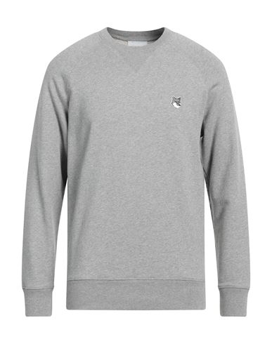 Shop Maison Kitsuné Man Sweatshirt Grey Size M Cotton