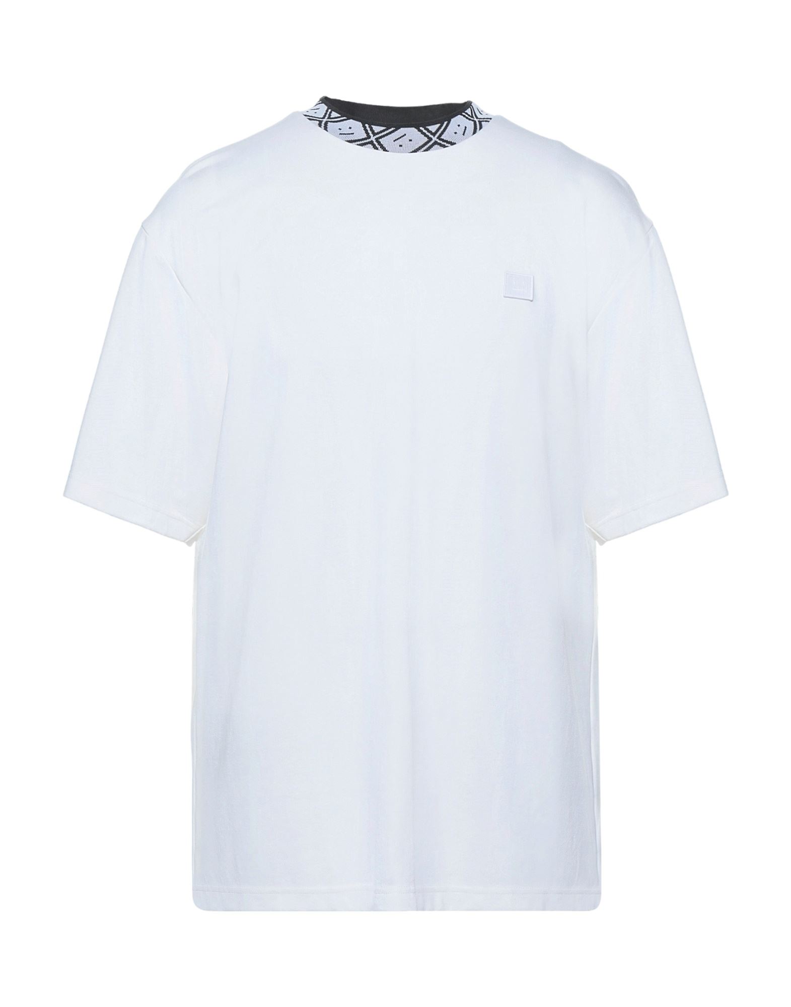 《セール開催中》ACNE STUDIOS メンズ T シャツ アイボリー L レーヨン 67% / ナイロン 27% / エコポリエステル 6%