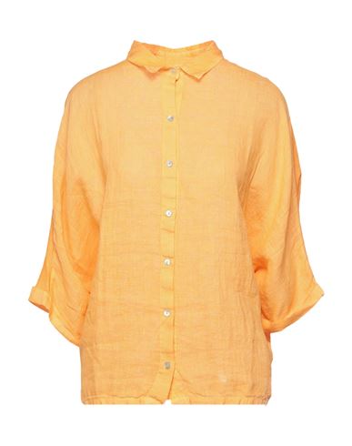 120% 120% LINO WOMAN SHIRT APRICOT SIZE XS LINEN