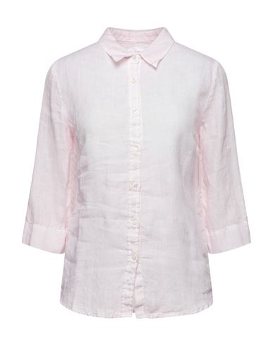120% Woman Shirt Light Pink Size 4 Linen