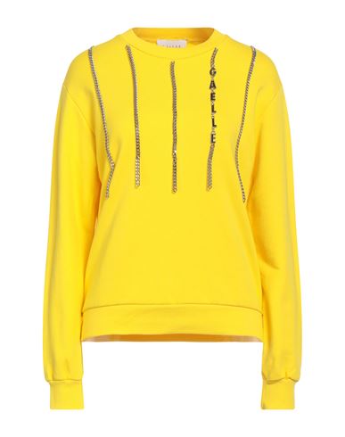 Gaelle Paris Gaëlle Paris Woman Sweatshirt Yellow Size 1 Cotton