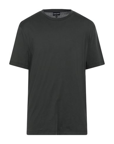 Giorgio Armani Man T-shirt Military Green Size 36 Cotton