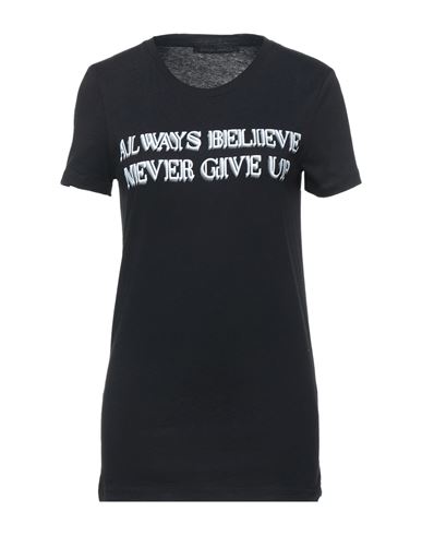 Frankie Morello Woman T-shirt Black Size Xl Cotton