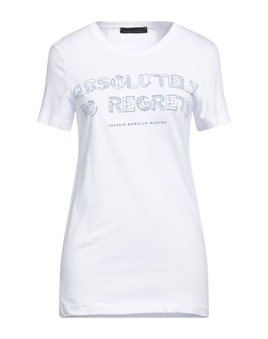 Frankie Morello Woman T-shirt White Size Xl Cotton