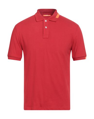 Suns Man Polo Shirt Red Size S Cotton