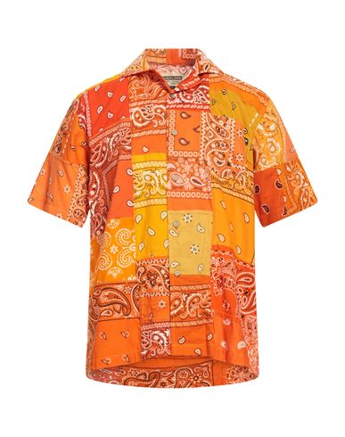 Overlord Man Shirt Orange Size L Cotton