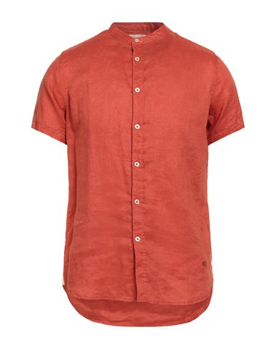 Markup Man Shirt Orange Size S Linen