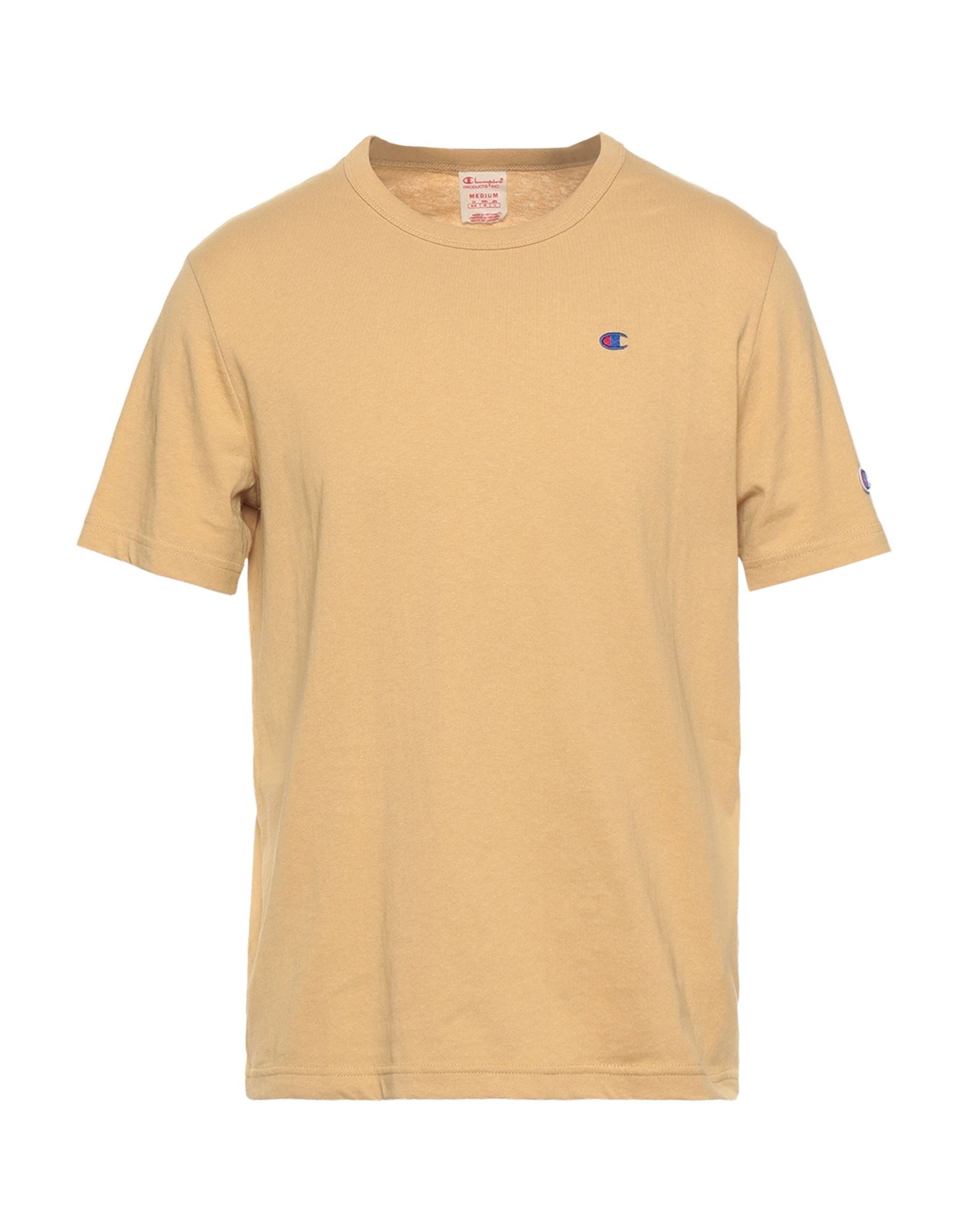 CHAMPION CHAMPION MAN T-SHIRT OCHER SIZE S COTTON