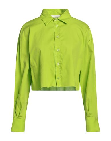 Vicolo Woman Shirt Green Size Onesize Cotton