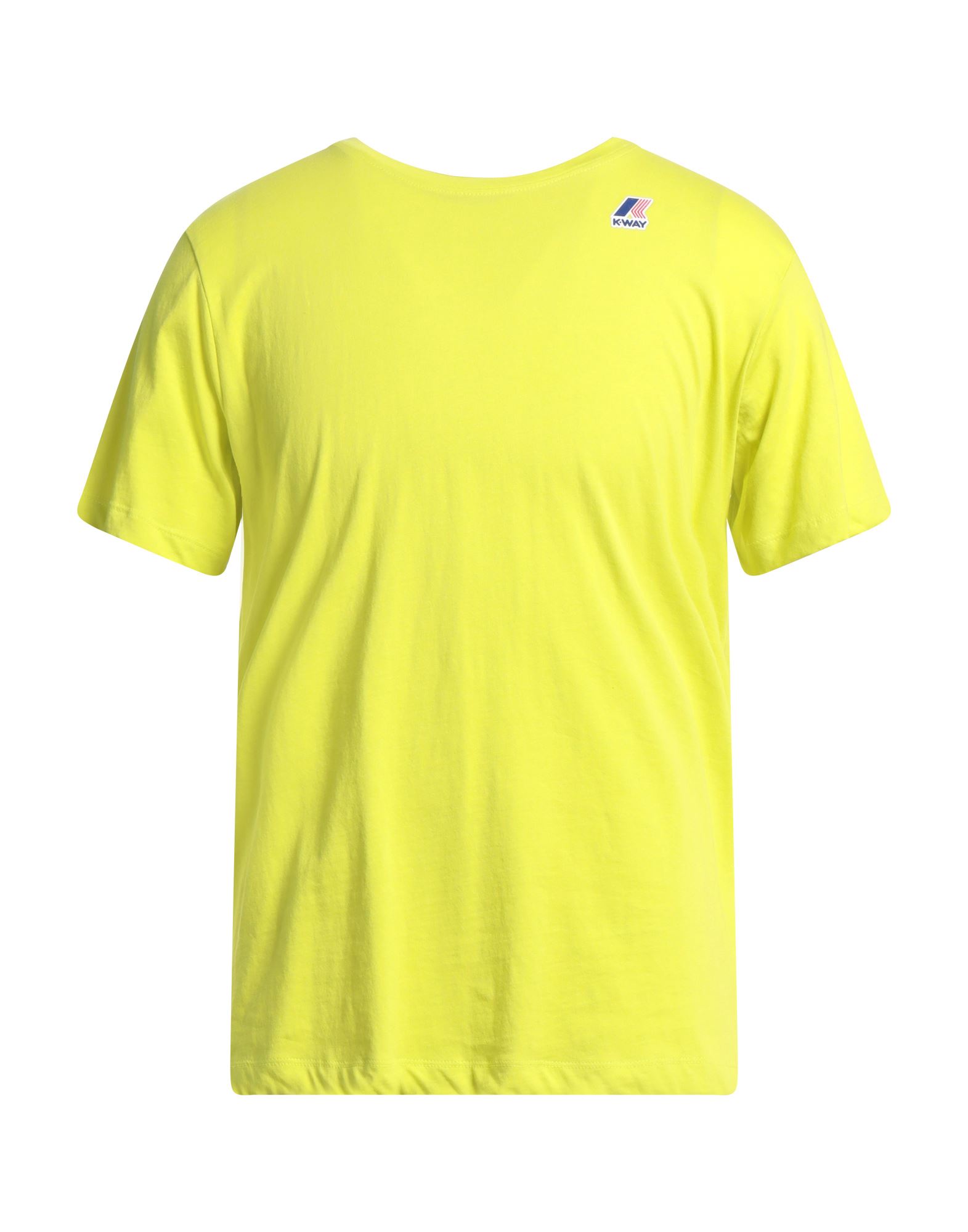 K-WAY K-WAY MAN T-SHIRT LIGHT YELLOW SIZE S COTTON