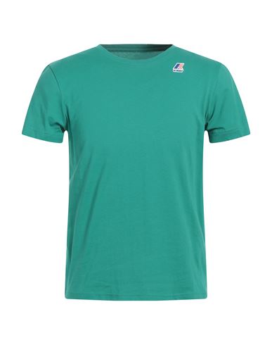 K-way Man T-shirt Emerald Green Size S Cotton