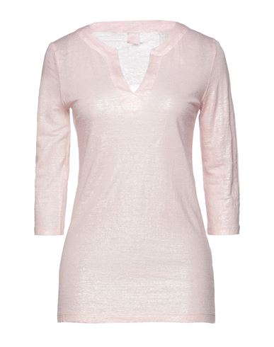 120% Woman T-shirt Light Pink Size Xxs Linen