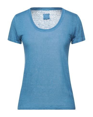120% Woman T-shirt Slate Blue Size Xxs Linen