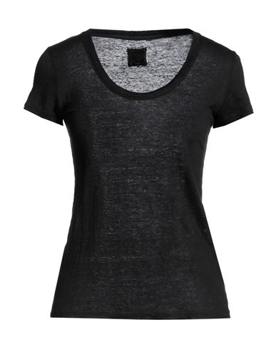 120% Lino Woman T-shirt Midnight Blue Size Xs Linen