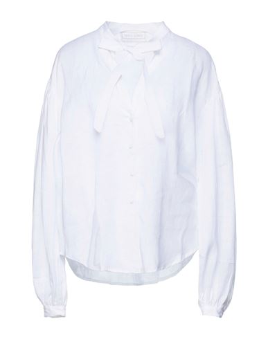 120% Woman Shirt White Size 4 Linen