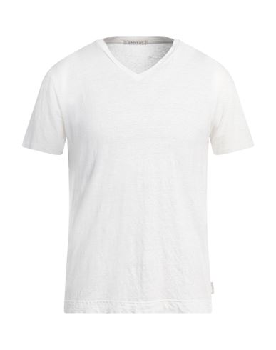 Man T-shirt White Size XXL Linen, Elastane