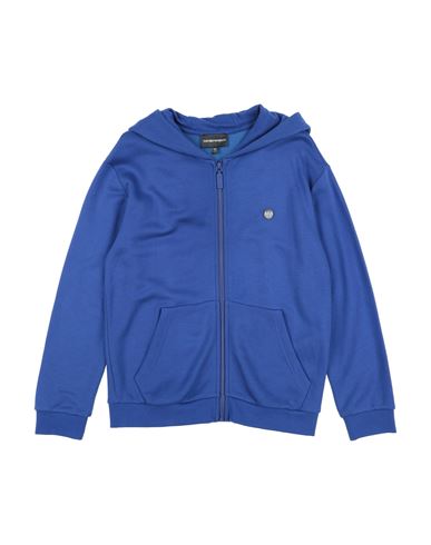 Emporio Armani Babies'  Toddler Boy Sweatshirt Blue Size 6 Viscose, Cotton, Elastane