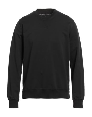 Circolo 1901 Man Sweatshirt Black Size Xl Cotton, Elastane