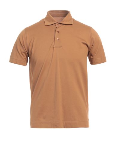 Circolo 1901 Man Polo Shirt Khaki Size S Cotton, Elastane In Brown