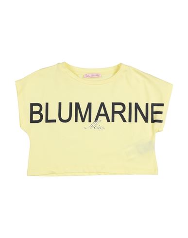 Miss Blumarine Babies'  Toddler Girl T-shirt Light Yellow Size 5 Cotton, Elastane
