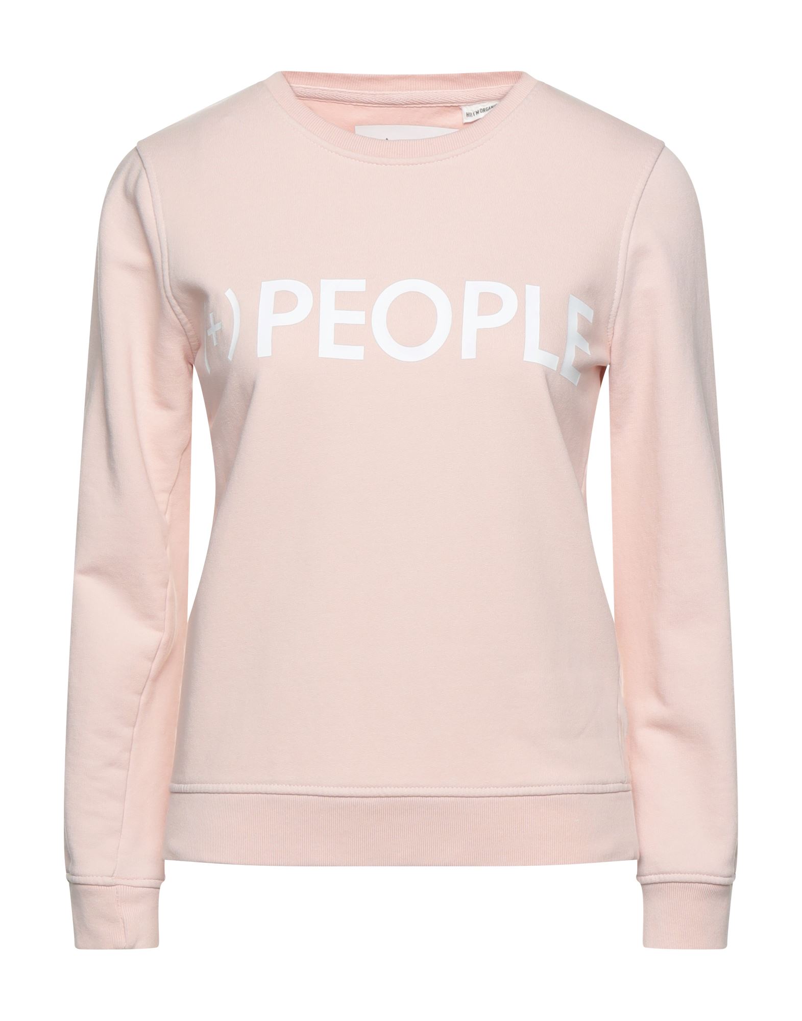 ＜YOOX＞ (+) PEOPLE レディース スウェットシャツ ライトピンク S コットン 80% / ポリエステル 20%画像