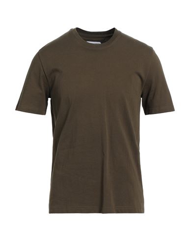 Bottega Veneta Man T-shirt Military Green Size M Cotton