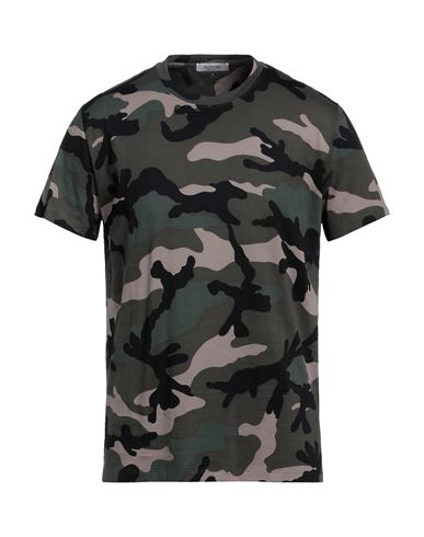 Valentino Man T-shirt Military Green Size Xl Cotton