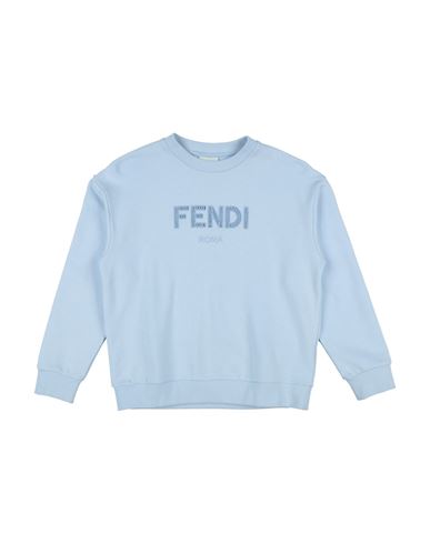 Fendi Babies'  Toddler Girl Sweatshirt Sky Blue Size 4 Cotton