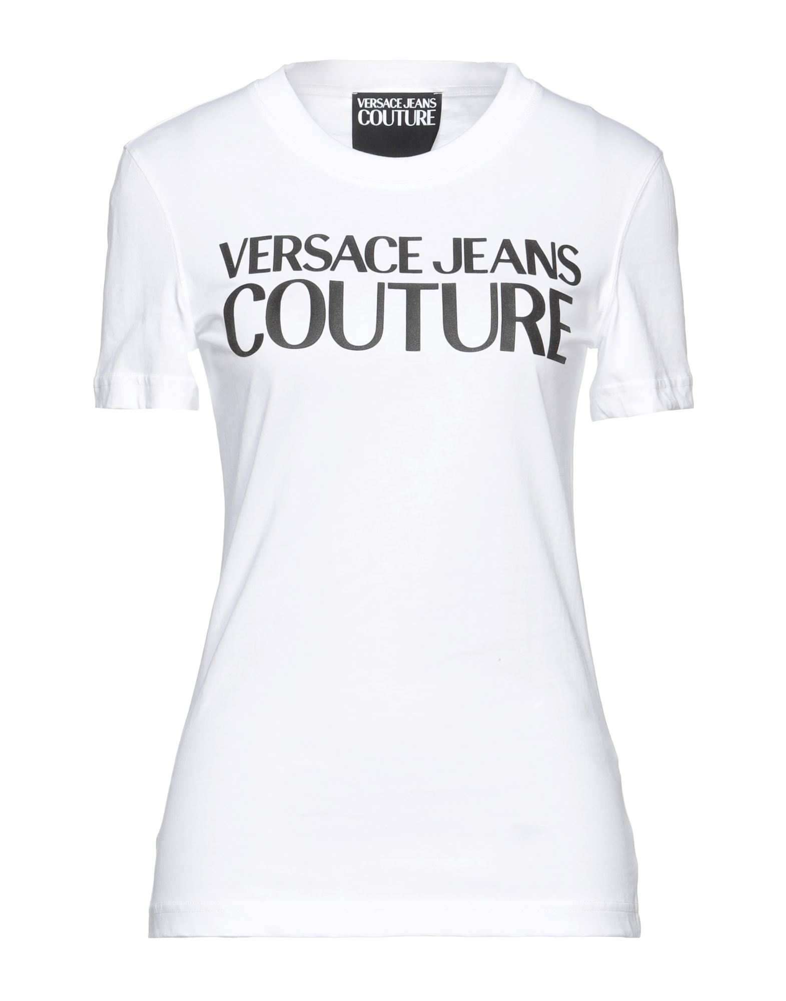 Versace Jeans Couture White Institutional Logo T-shirt In White
