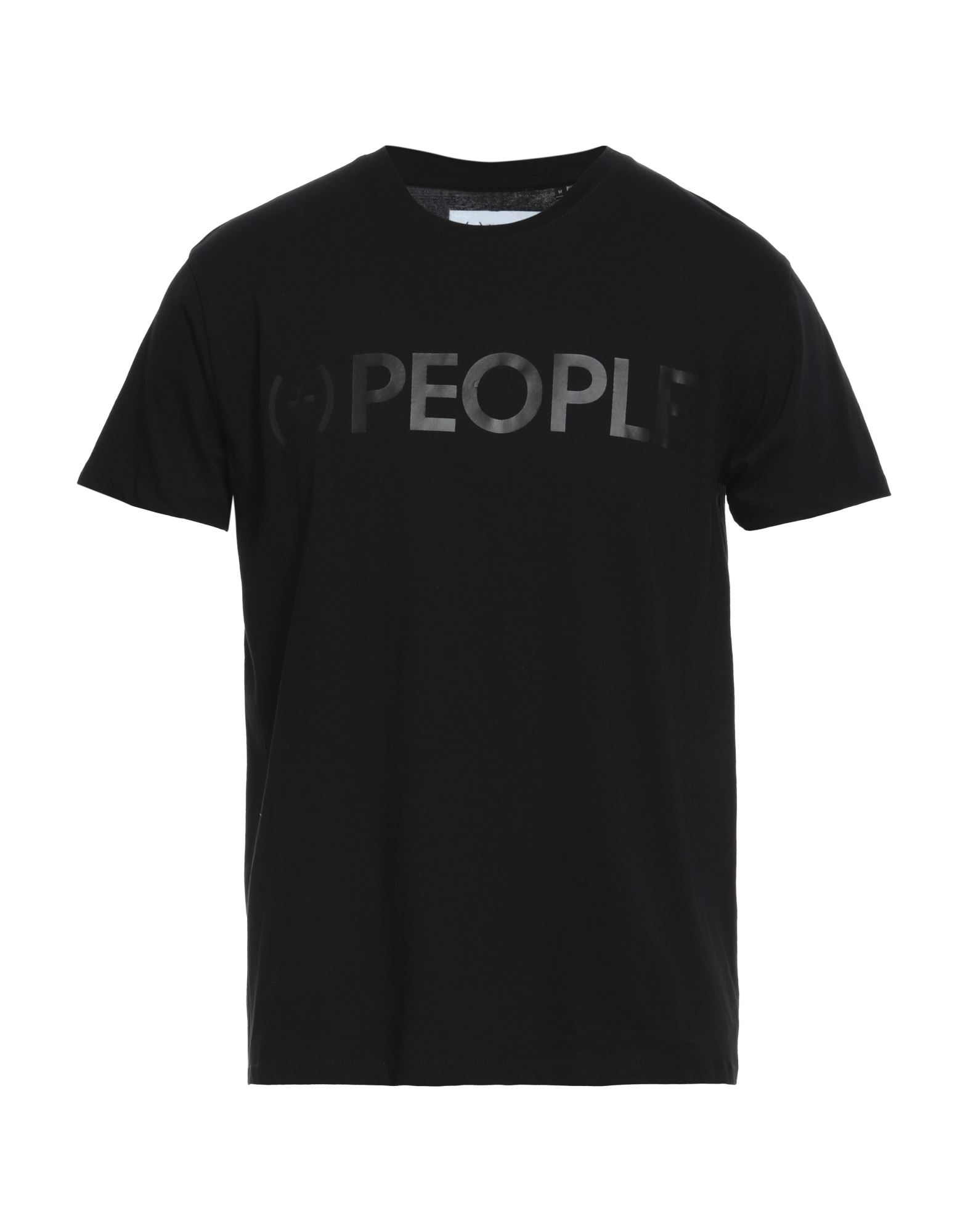 People (+)  Man T-shirt Black Size L Organic Cotton