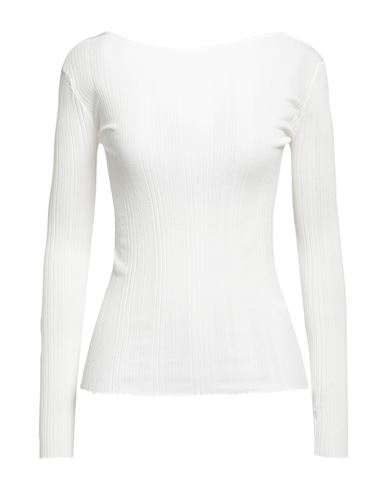 Alpha Studio Woman T-shirt White Size 10 Viscose, Elastane