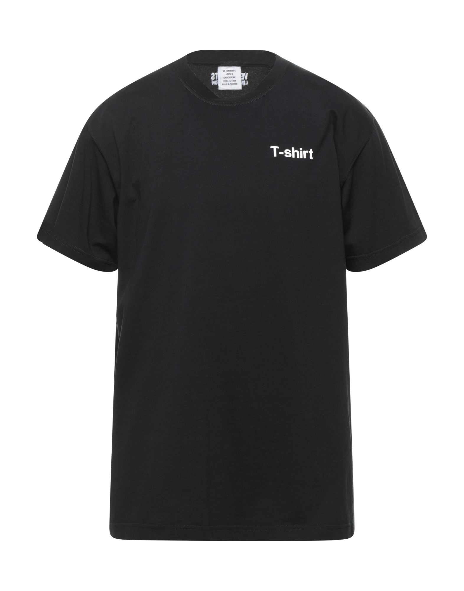 vetements t shirt black