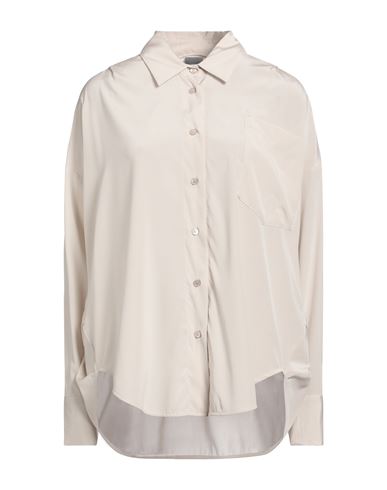 Lorena Antoniazzi Woman Shirt Light Grey Size 6 Silk, Elastane