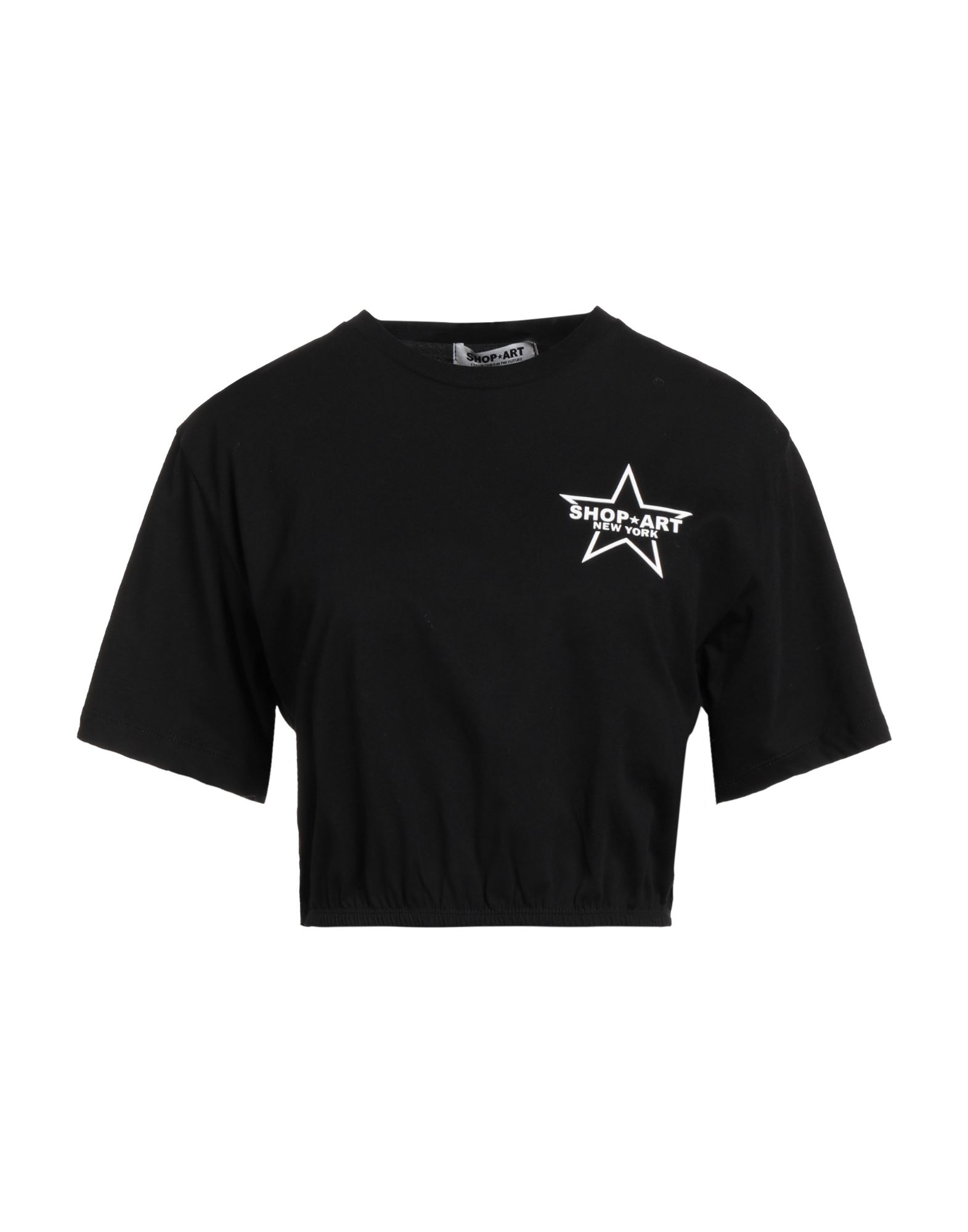 Shop ★ Art Shopart Woman T-shirt Black Size S Cotton